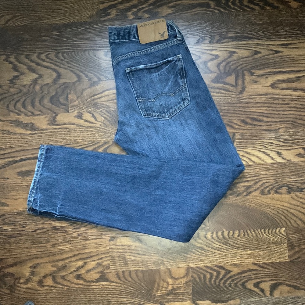 Men jeans, light used.